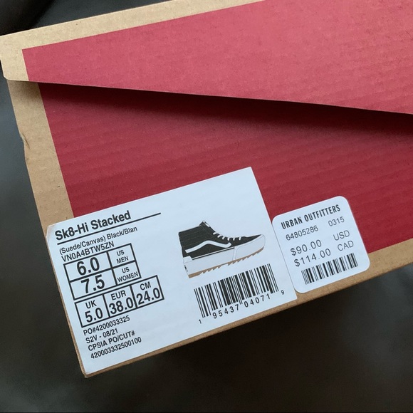 NWT Vans Authentic Sk8- Hi Stacked Sneaker - Picture 14 of 14